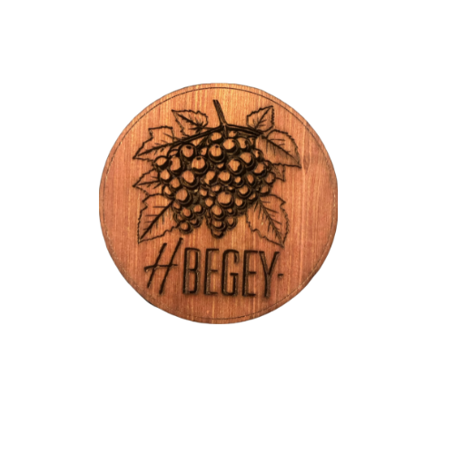 Sous-verre en bois Grappe de raisin - H.BEGEY, producteur et savoir faire familial